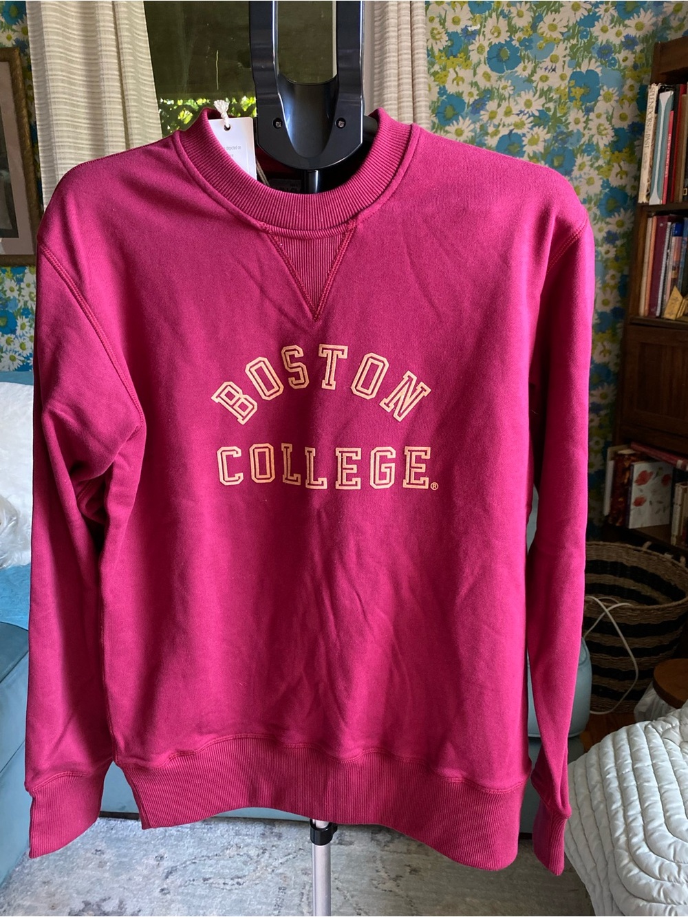 Boston College Crewneck Sweatshirt in Maroon
